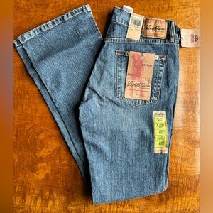 Levi Strauss Signature Stretch Bootcut Jeans Size 4 Long 33.5 Inseam Medium Wash